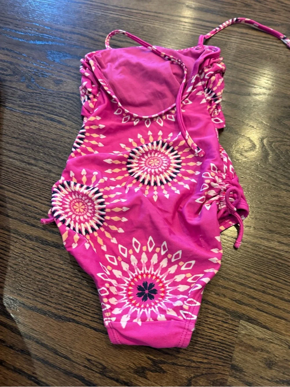 GAP Girls Pink One-Piece Swimsuit with Sunburst Print